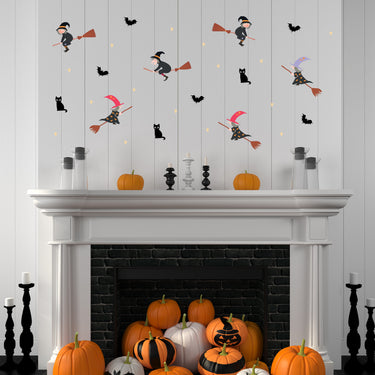 Witches, Cats, & Bats Wall Decals